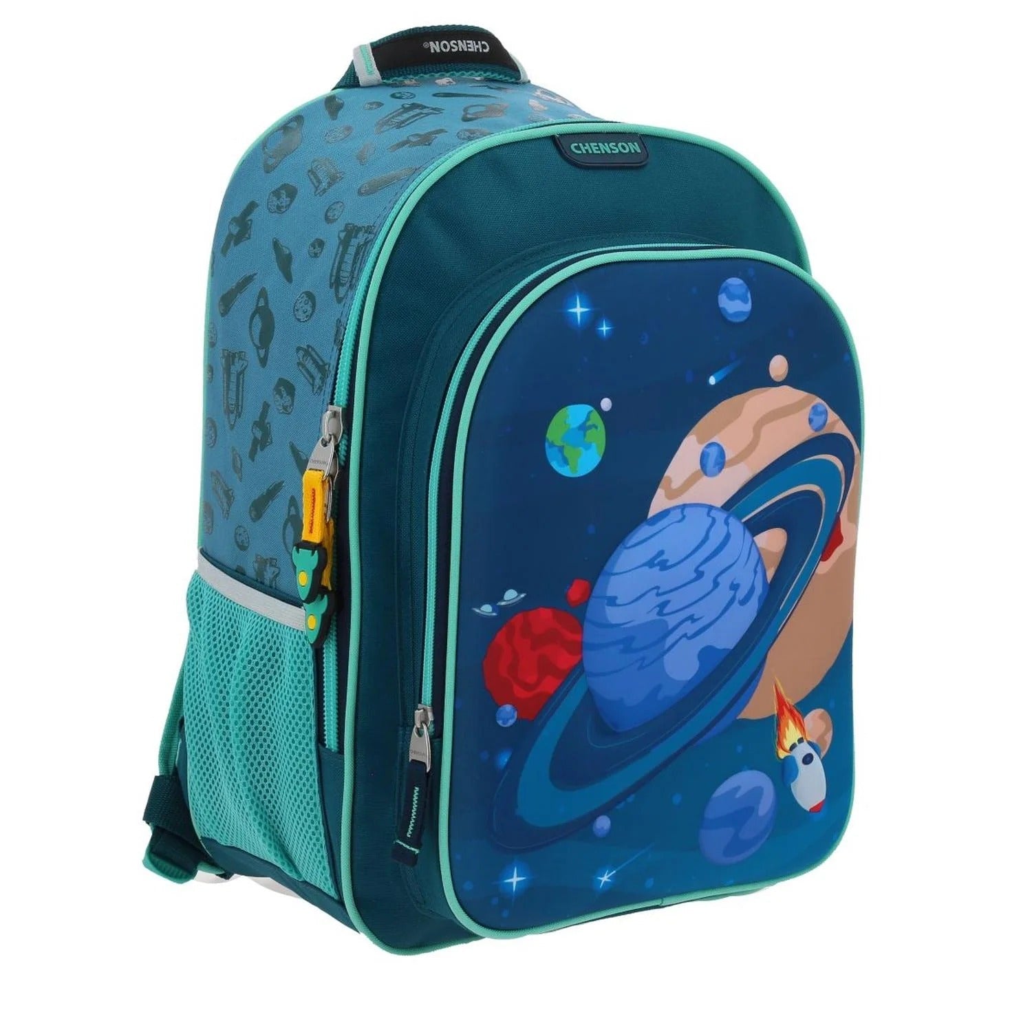 Mochila Lonchera Lapicera Planetas Chenson - Vista lateral