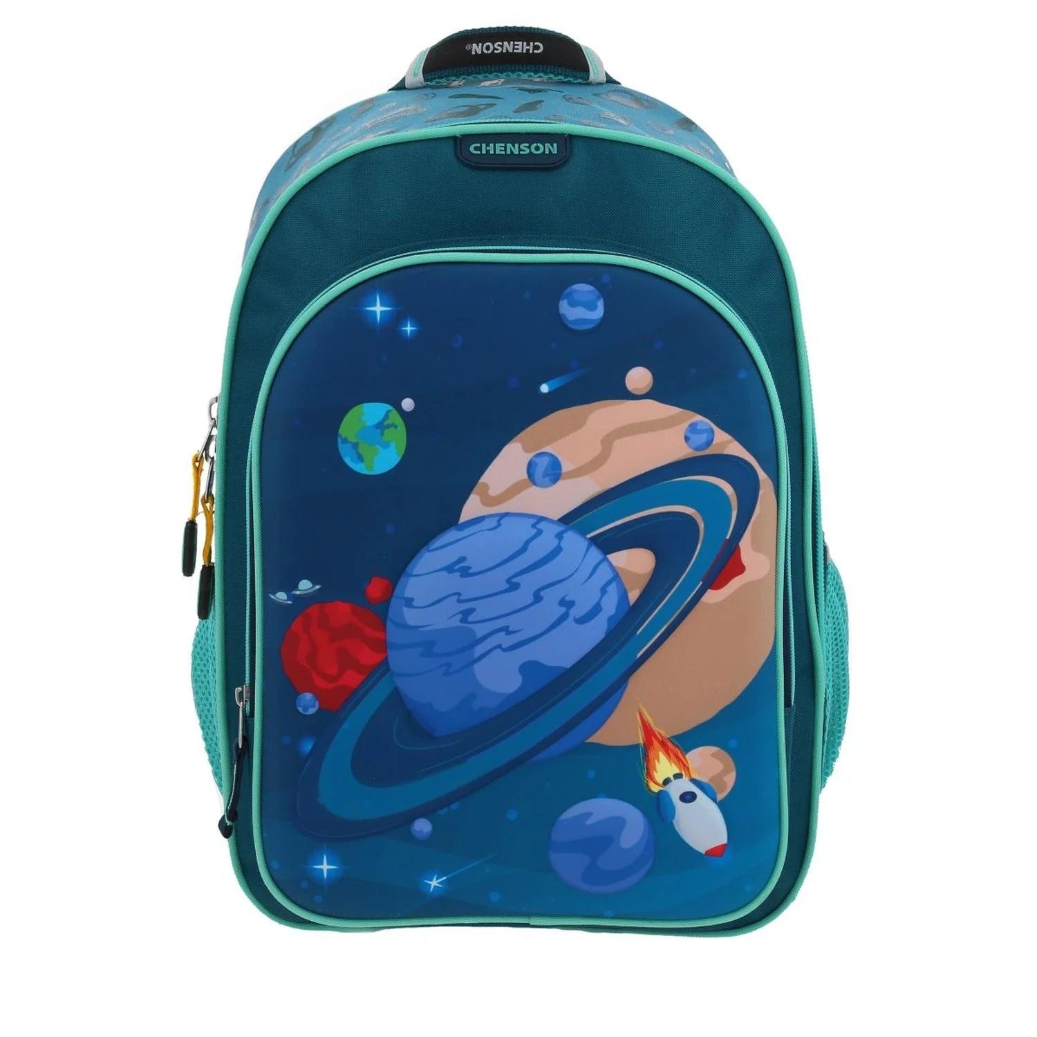 Mochila Lonchera Lapicera Planetas Chenson - Vista trasera
