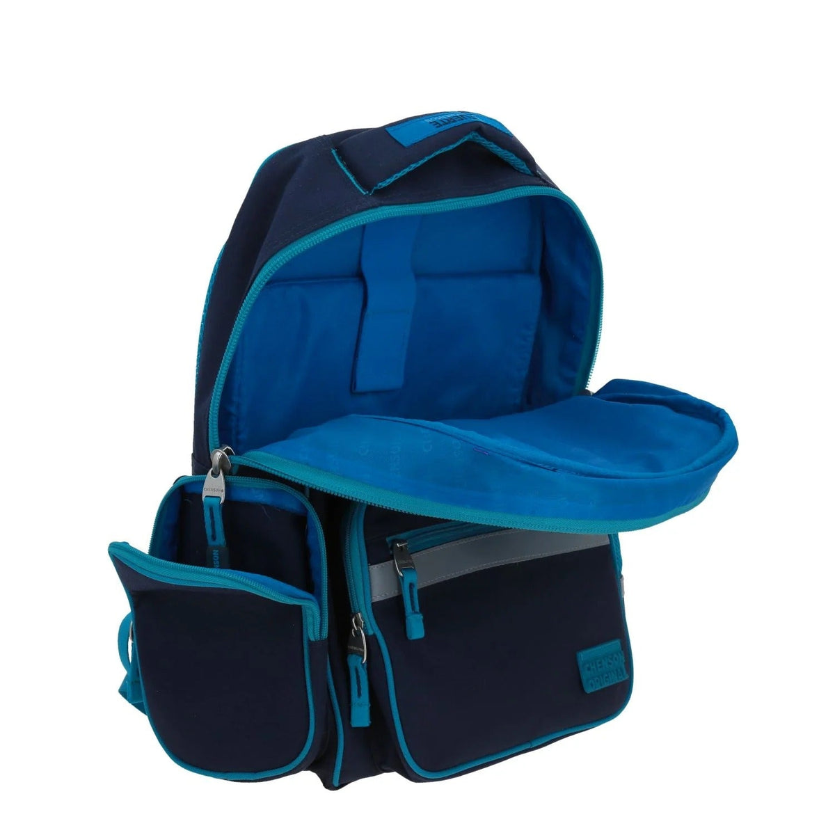 Mochila Lonchera Lapicera Strong Chenson - Detalle compartimentos