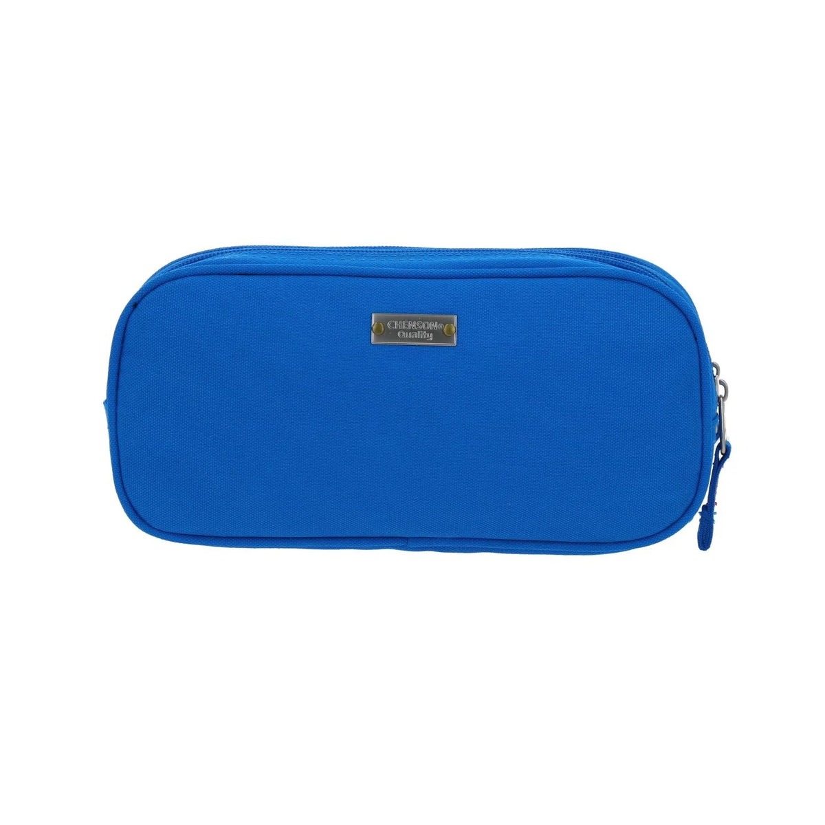 Mochila Lonchera Y Lapicera Strong Azul Primaria Chenson Azul Liso - Vista Frontal