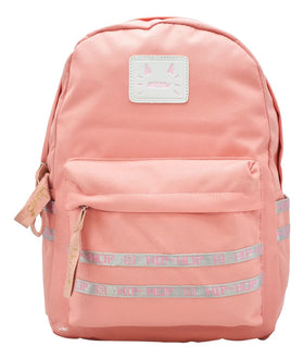 Mochila Meow Hip Hop Coral Lisa Estampado Primaria Ll23bpt02-1 | Taidongo