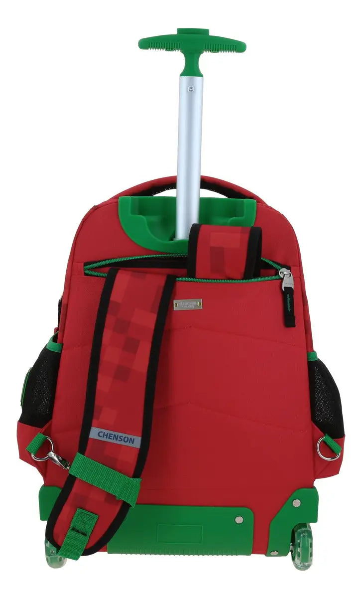Mochila Ruedas Con Luz Chenson - Detalle compartimentos