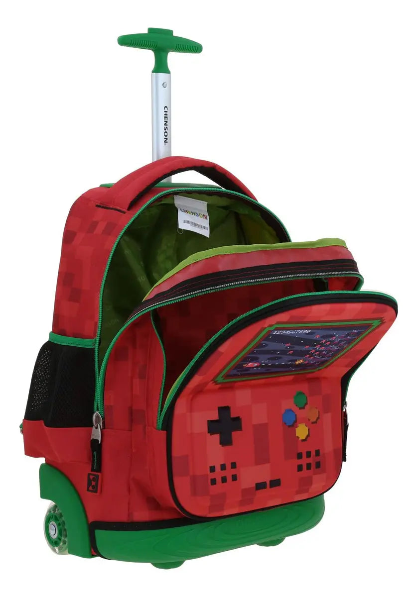 Mochila Ruedas Con Luz Chenson - Vista lateral