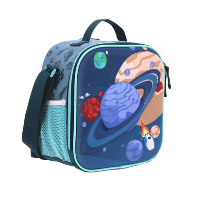 Mochila Y Lonchera Planetas Chenson - Detalle compartimentos