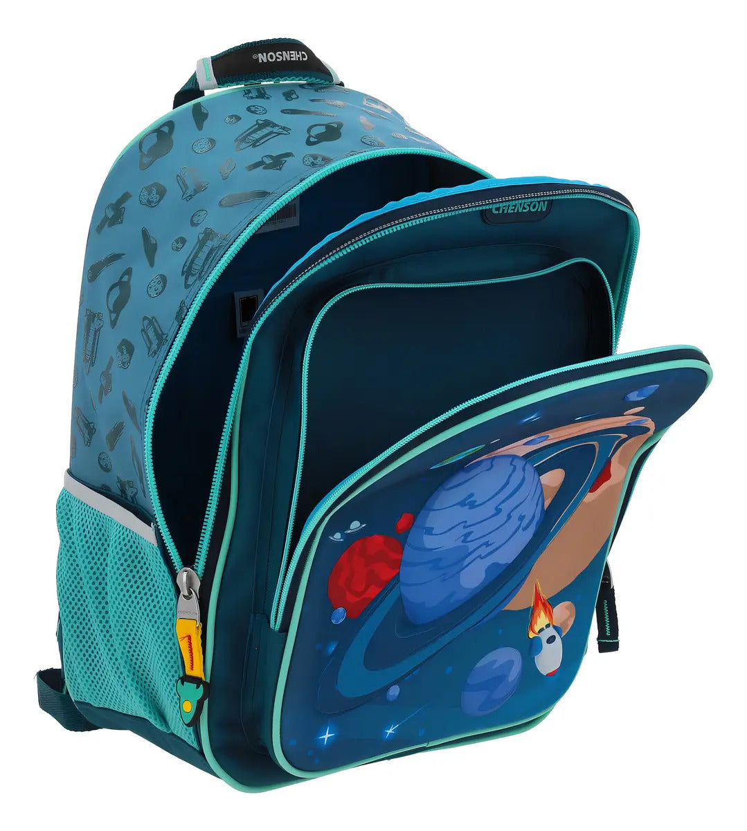 Mochila Y Lonchera Planetas Chenson - Vista lateral