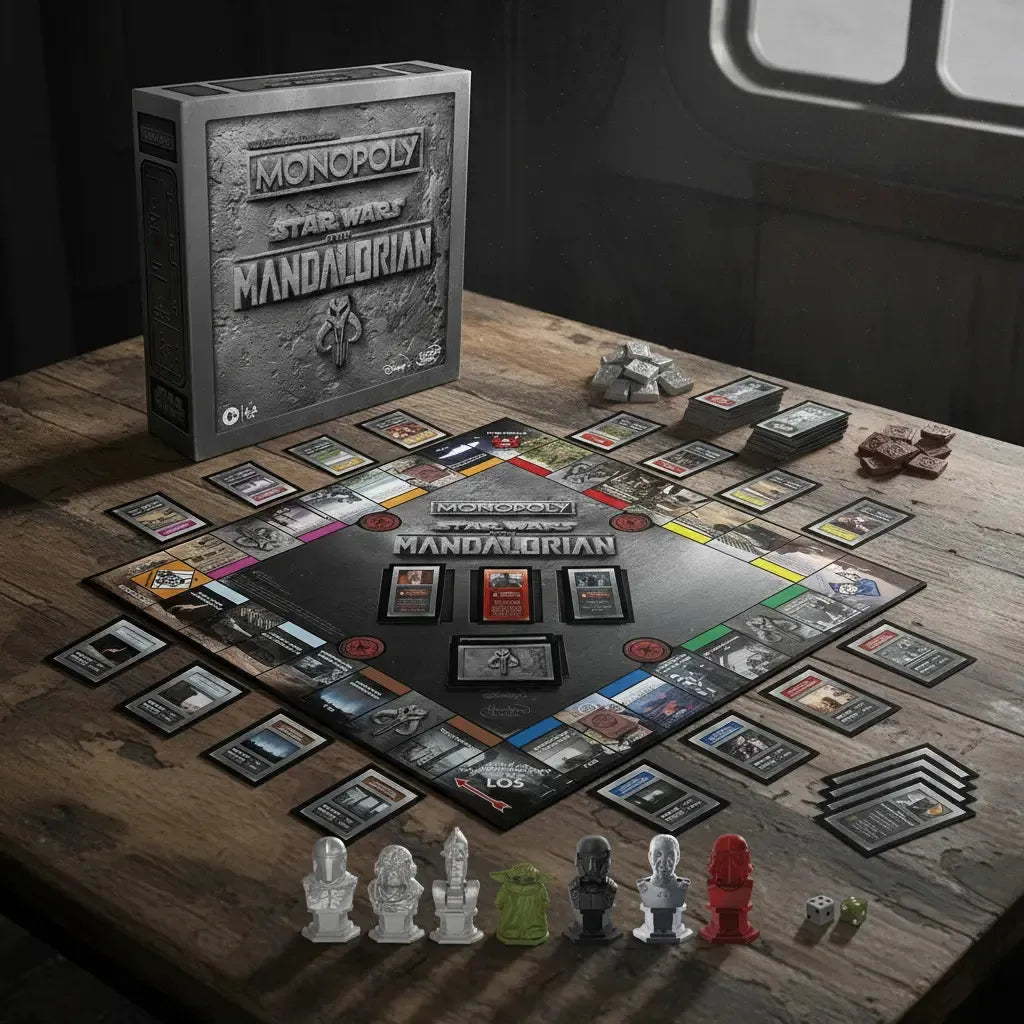 Monopoly Star Wars The Mandalorian En Ingles Hasbro - Detalle cierre