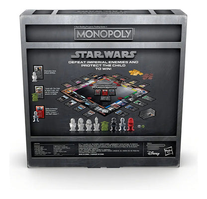 Monopoly Star Wars The Mandalorian En Ingles Hasbro - Vista trasera