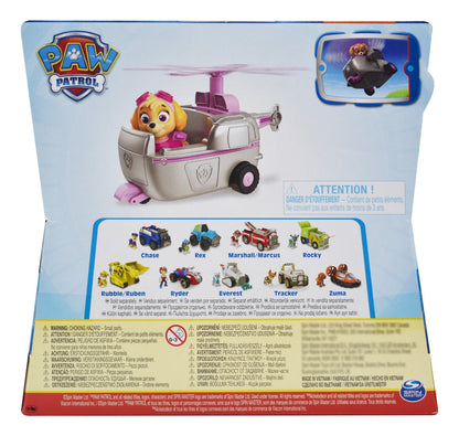 Paw Patrol Skye Helicoptero Spin Master Rosa, Gris - Vista trasera