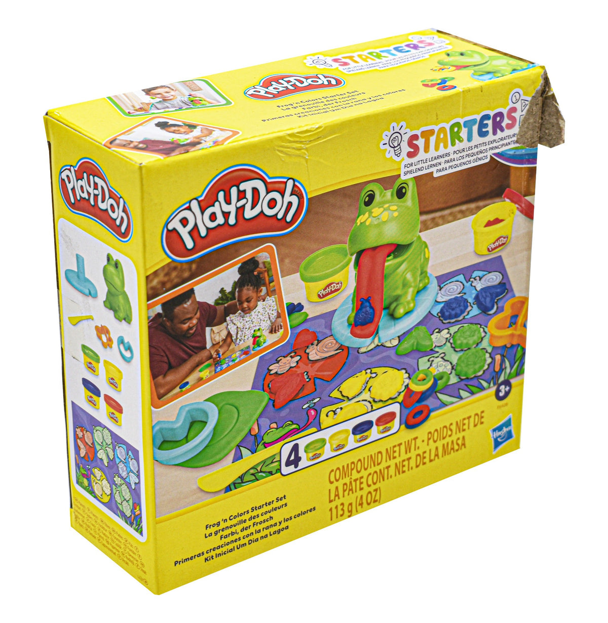 Play Doh Creaciones Con La Rana Y Los Colores 113g Hasbro Cf - Detalle compartimentos