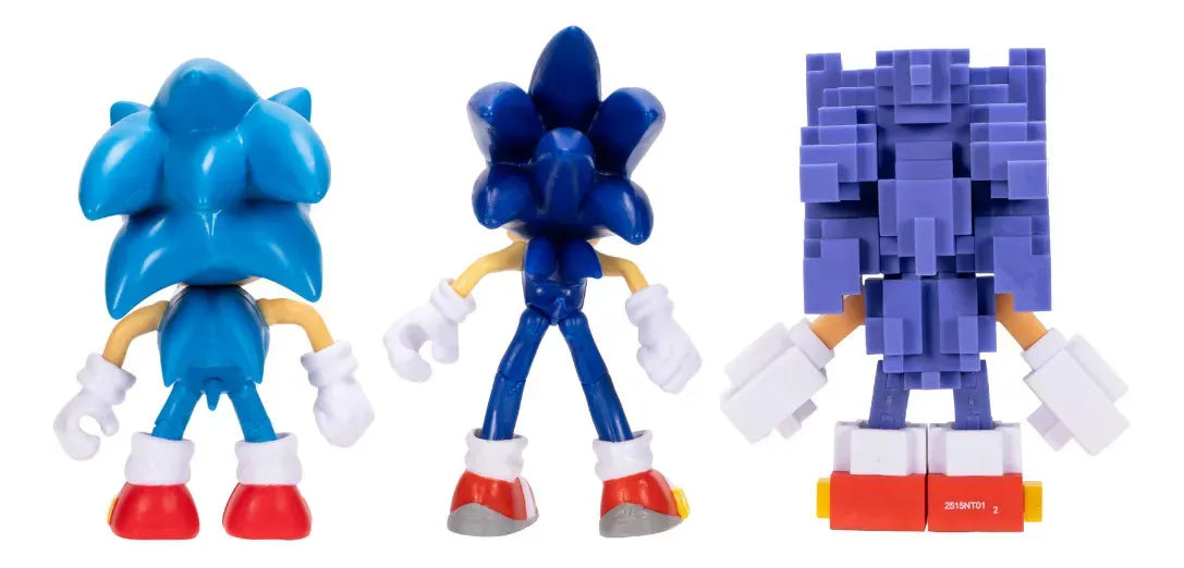 Sonic The Hedgehog Pack De Aniversario Figuras 10cm Jakks - Vista trasera
