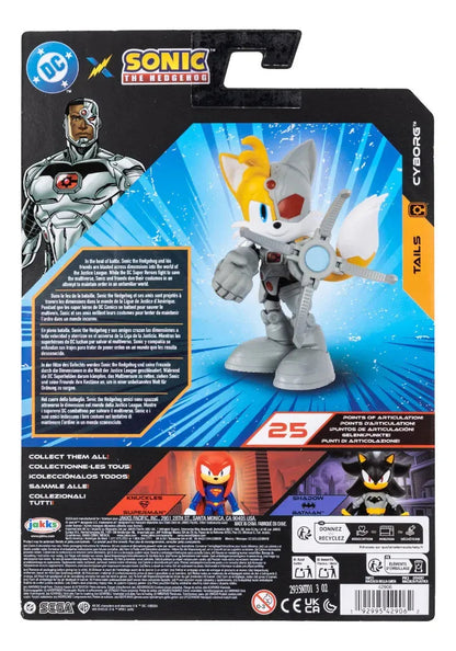 Sonic X Dc Tails Como Cyborg Figura 12cm Jakks Pacific - Detalle cierre