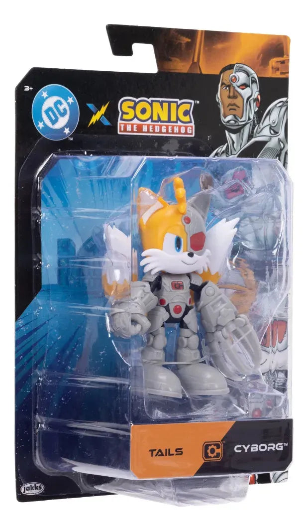 Sonic X Dc Tails Como Cyborg Figura 12cm Jakks Pacific - Detalle compartimentos