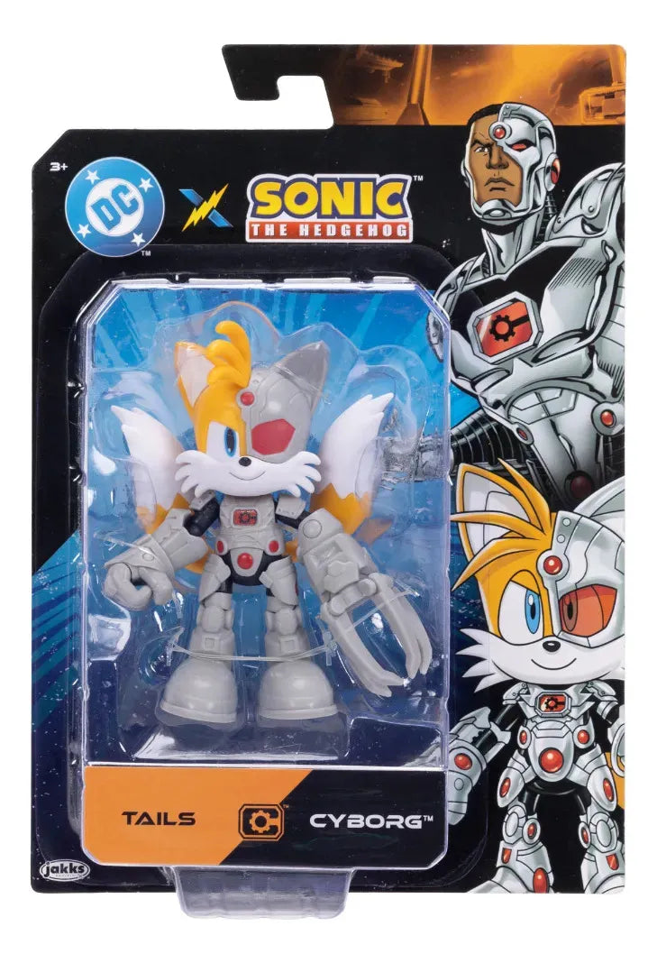 Sonic X Dc Tails Como Cyborg Figura 12cm Jakks Pacific - Vista frontal