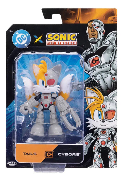 Sonic X Dc Tails Como Cyborg Figura 12cm Jakks Pacific - Vista frontal