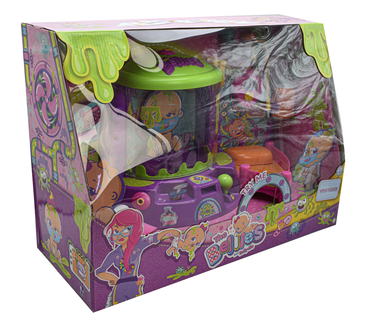 The Bellies Virus Tester Playset Con Luz Y Sonidos Famosa Cf - Detalle compartimentos
