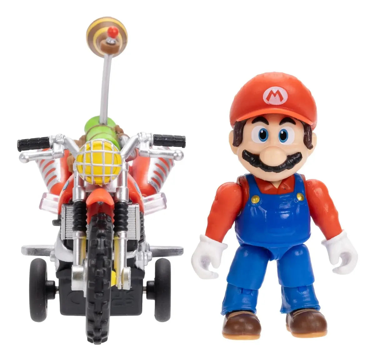 The Super Mario Galaxy Movie Mario Con Moto Figura 7cm Jakks - Detalle compartimentos